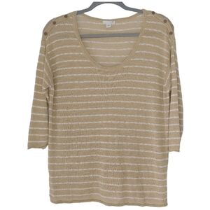 J Jill Linen Lightweight Sweater Size Small